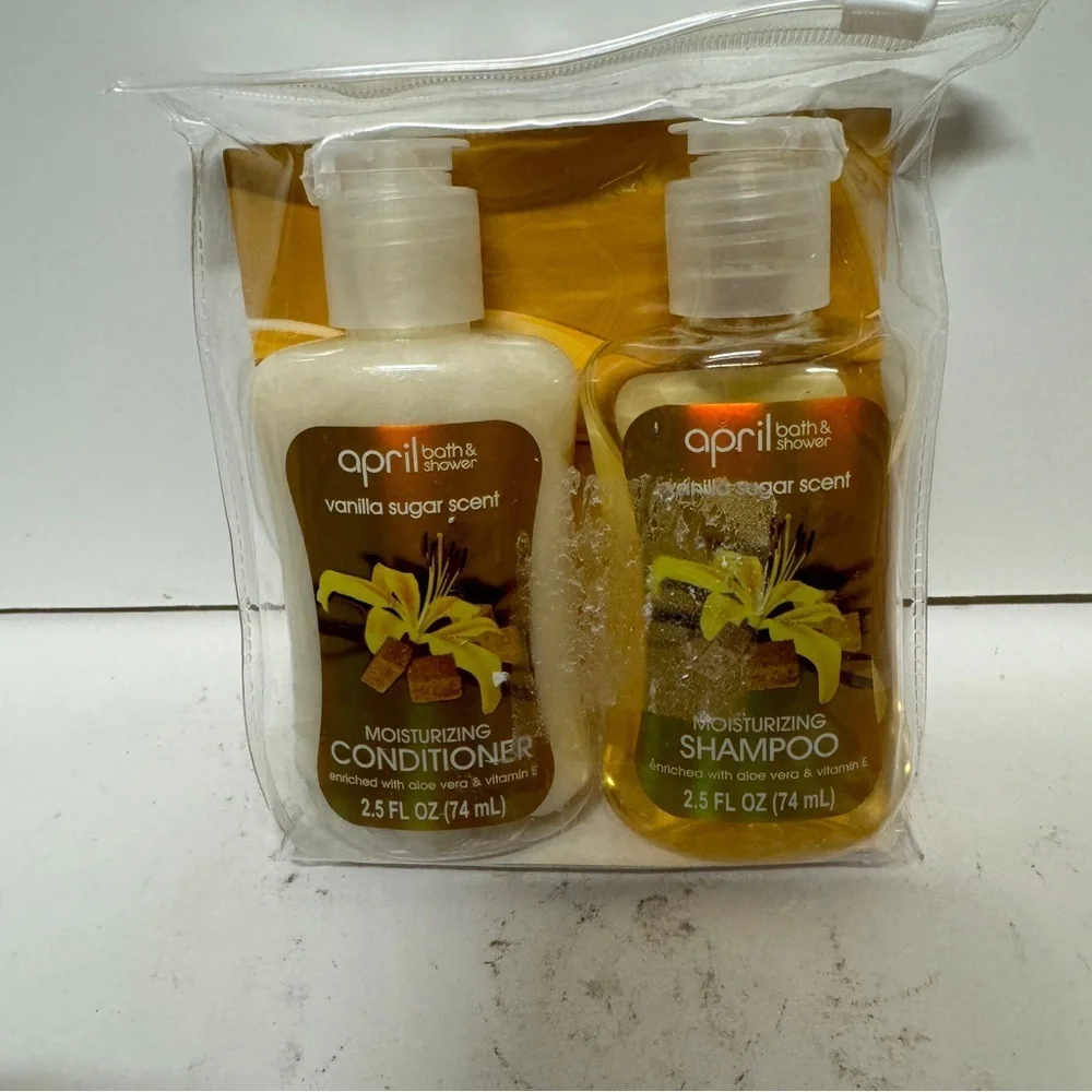 Bath Body Works April Vanilla Sugar Scent Conditioner Shampoo 2.5 OZ